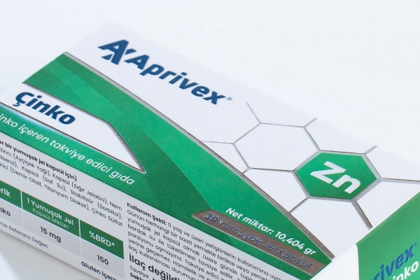 Aprivex Çinko 30 Yumuşak Kapsül