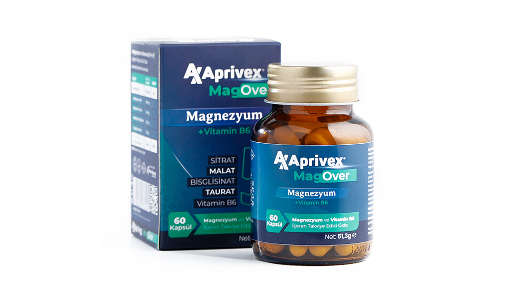 Aprivex Magover Magnezyum 5 Li Etki 60 Tablet