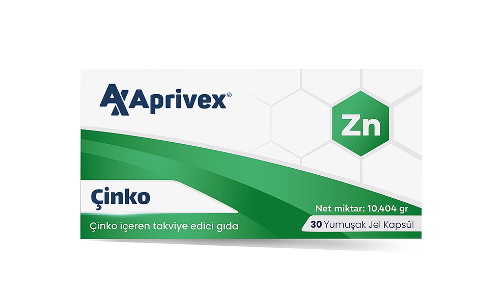 Aprivex Çinko 30 Yumuşak Kapsül